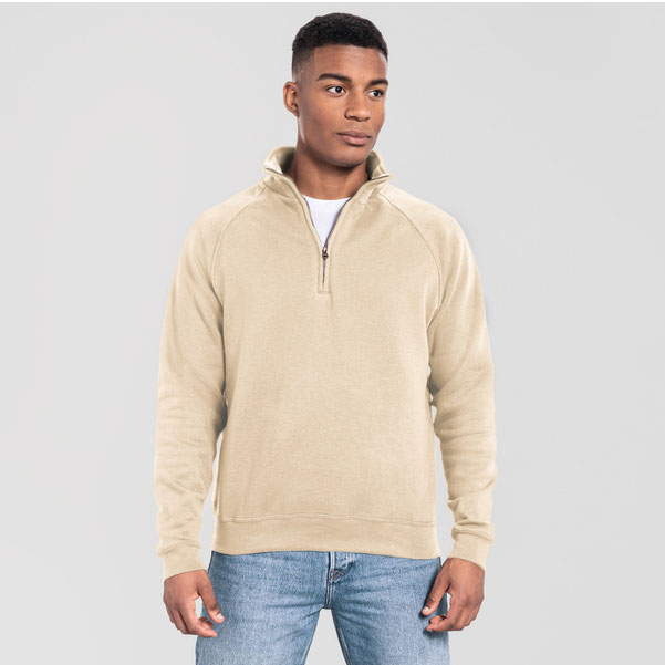 62288-Iconic Premium Zip Neck Sweat